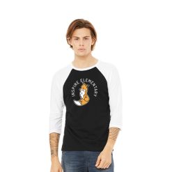 Alternative view of Inspire Elementary Unisex 3/4 Sleeve Baseball Tee