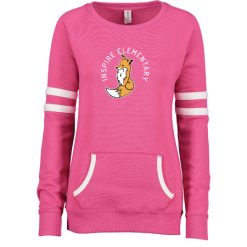 Alternative view of Inspire Elementary Ladies Varsity Fleece Crew Neck Pullover
