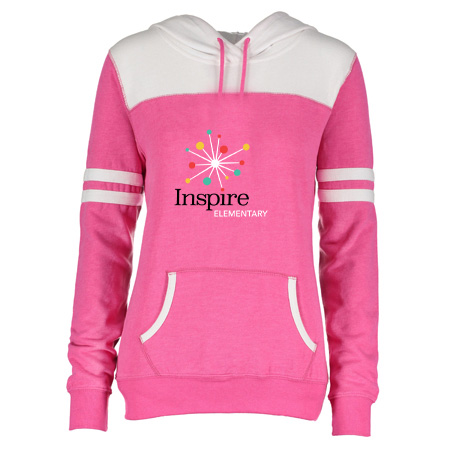 Inspire Elementary Ladies Varsity Fleece Pullover Hood - Image 3