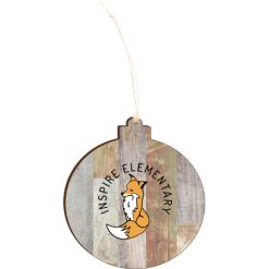 Inspire Elementary Light 4.18 X 3.86 Faux Wood Ornament
