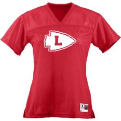 Alternative view of Lowell Ladies Junior Fit Replica Football Tee