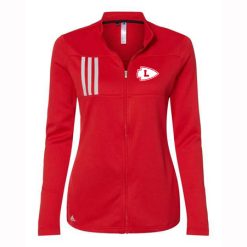 Alternative view of Lowell Ladies Adidas 3-Stripes Double Knit Full Zip Pullover