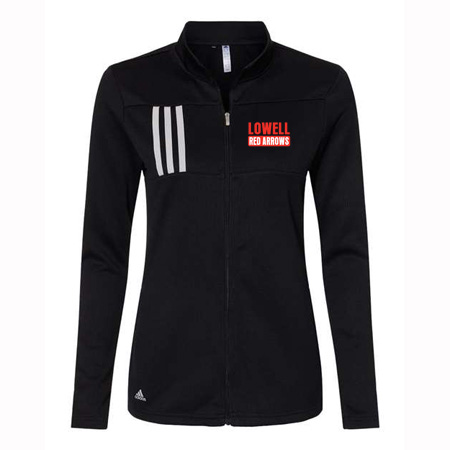 Lowell Ladies Adidas 3-Stripes Double Knit Full Zip Pullover - Image 12
