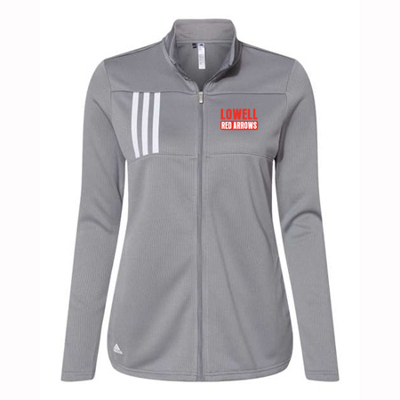 Lowell Ladies Adidas 3-Stripes Double Knit Full Zip Pullover - Image 14