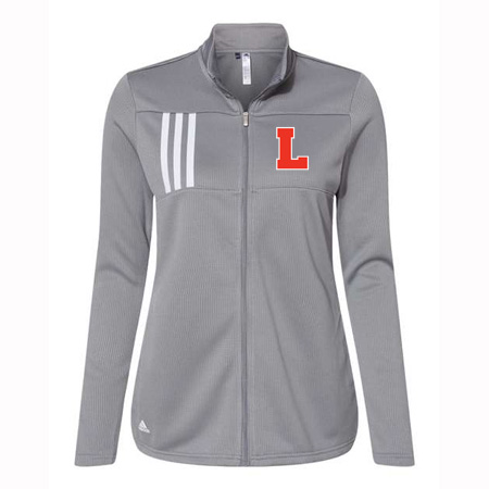 Lowell Ladies Adidas 3-Stripes Double Knit Full Zip Pullover - Image 11