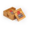 Lowell Square Bamboo Coaster Set of 4 with holder