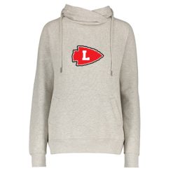Alternative view of Lowell Ladies Classic Fleece Funnel Neck Pullover Hood