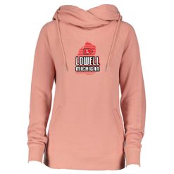 Lowell Ladies Classic Fleece Funnel Neck Pullover Hood