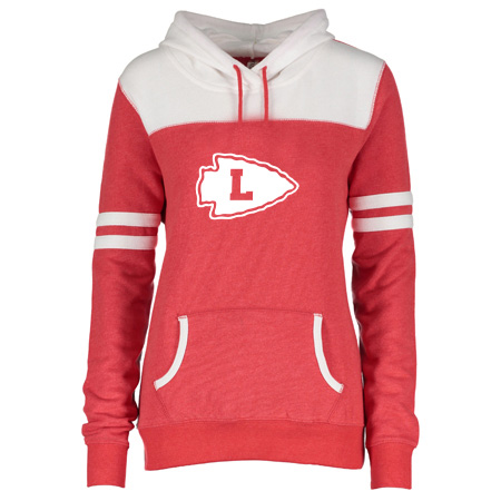 Lowell Ladies Varsity Fleece Pullover Hood - Image 5