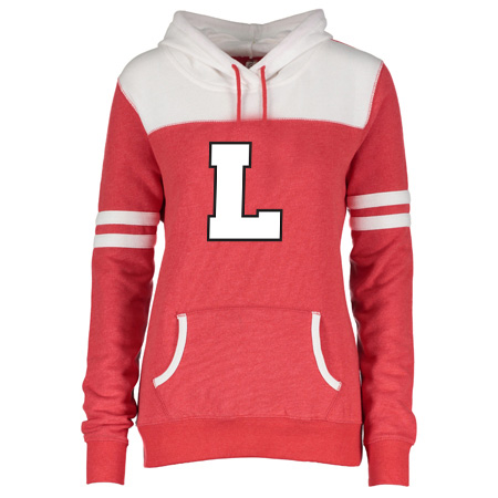 Lowell Ladies Varsity Fleece Pullover Hood - Image 3