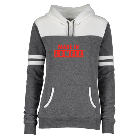 Lowell Ladies Varsity Fleece Pullover Hood - Image 8