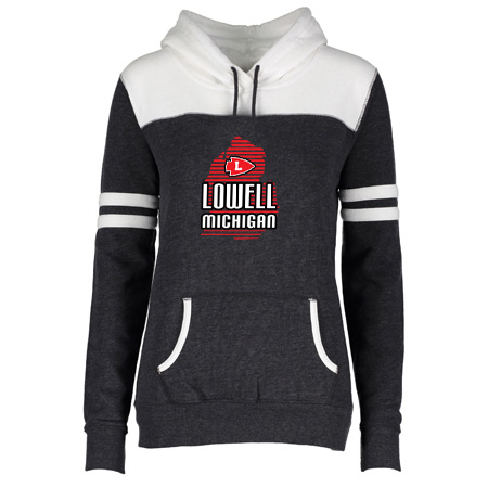 Lowell Ladies Varsity Fleece Pullover Hood - Image 11