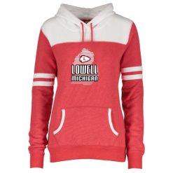 Lowell Ladies Varsity Fleece Pullover Hood