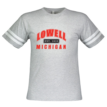 Lowell Adult Men's Football Tee - Image 23