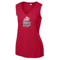 Lowell Ladies Ladies Sleeveless PosiCharge® Competitor™ V-Neck Tee