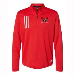 Alternative view of Mooney Lacrosse Adult Adidas 3-Stripes Double Knit Quarter-Zip Pullover