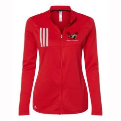 Alternative view of Mooney Lacrosse Ladies Adidas 3-Stripes Double Knit Full Zip Pullover