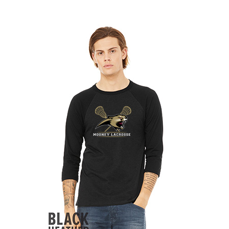Mooney Lacrosse Unisex 3/4 Sleeve Baseball Tee - Image 7