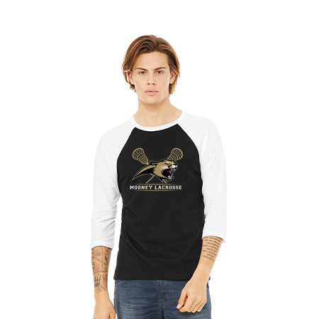 Mooney Lacrosse Unisex 3/4 Sleeve Baseball Tee - Image 27