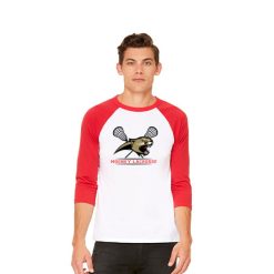 Alternative view of Mooney Lacrosse Unisex 3/4 Sleeve Baseball Tee