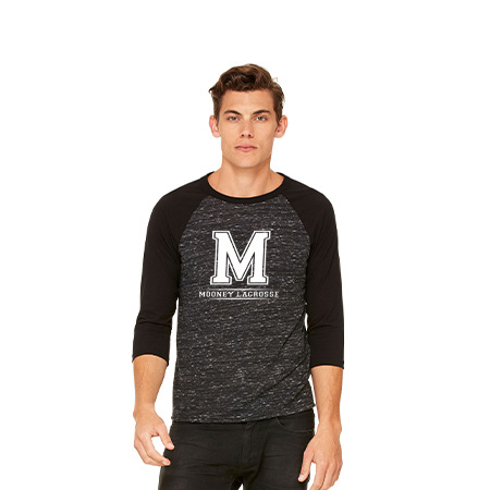 Mooney Lacrosse Unisex 3/4 Sleeve Baseball Tee - Image 11