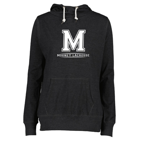 Mooney Lacrosse Ladies Ladies Light Funnel Neck Hoodie - Image 4