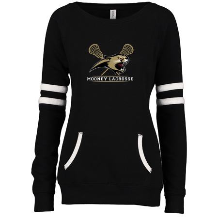 Mooney Lacrosse Ladies Varsity Fleece Crew Neck Pullover - Image 4
