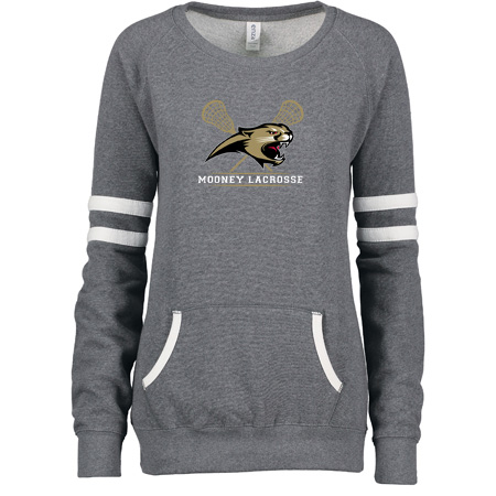 Mooney Lacrosse Ladies Varsity Fleece Crew Neck Pullover - Image 10