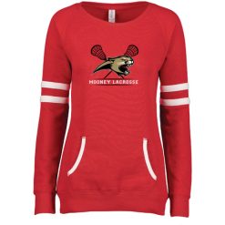 Alternative view of Mooney Lacrosse Ladies Varsity Fleece Crew Neck Pullover