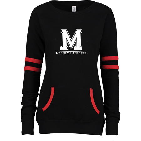 Mooney Lacrosse Ladies Varsity Fleece Crew Neck Pullover - Image 7