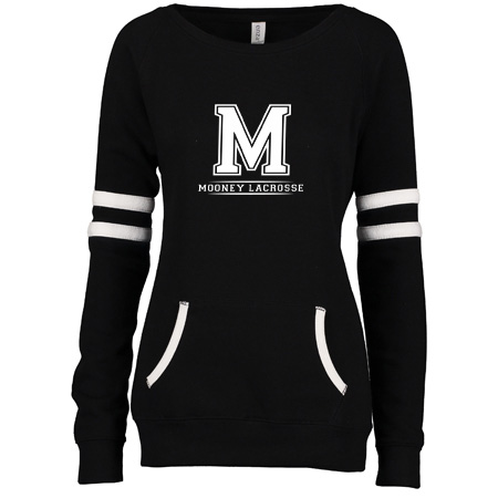 Mooney Lacrosse Ladies Varsity Fleece Crew Neck Pullover - Image 6