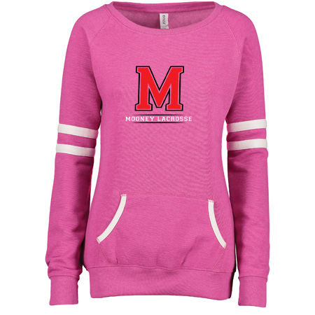Mooney Lacrosse Ladies Varsity Fleece Crew Neck Pullover - Image 8