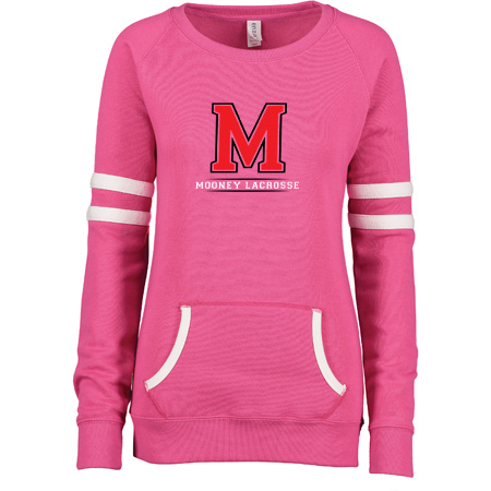 Mooney Lacrosse Ladies Varsity Fleece Crew Neck Pullover - Image 9