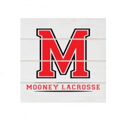 Alternative view of Mooney Lacrosse White Wood Pallet Coaster  Set of 1  no holder