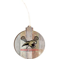 Mooney Lacrosse Light 4.18 X 3.86 Faux Wood Ornament