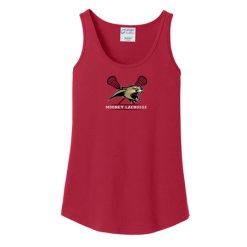 Alternative view of Mooney Lacrosse Ladies Ladies Core Cotton Tank Top