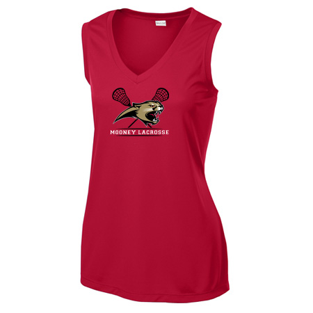 Mooney Lacrosse Ladies Ladies Sleeveless PosiCharge® Competitor™ V-Neck Tee - Image 2