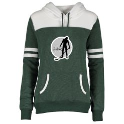 Alternative view of WMPH Ladies Varsity Fleece Pullover Hood