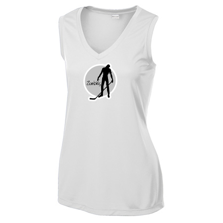 WMPH Ladies Ladies Sleeveless PosiCharge® Competitor™ V-Neck Tee - Image 3