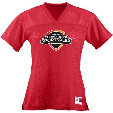 Cedar Rock Sportsplex Ladies Junior Fit Replica Football Tee - Image 6