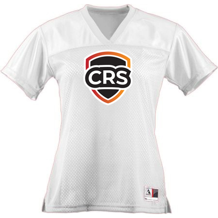 Cedar Rock Sportsplex Ladies Junior Fit Replica Football Tee - Image 14