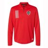 Cedar Rock Sportsplex Adult Adidas 3-Stripes Double Knit Quarter-Zip Pullover