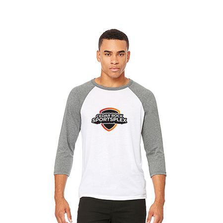 Cedar Rock Sportsplex Unisex 3/4 Sleeve Baseball Tee - Image 22