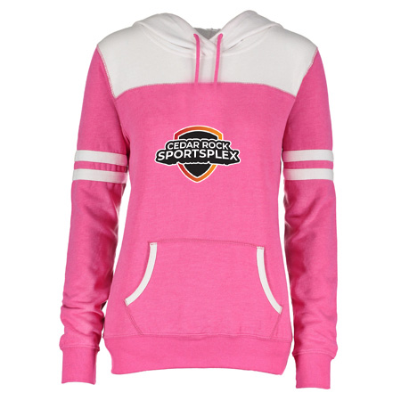 Cedar Rock Sportsplex Ladies Varsity Fleece Pullover Hood - Image 4