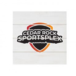 Cedar Rock Sportsplex White Wood Pallet Coaster  Set of 1  no holder