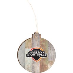 Cedar Rock Sportsplex Light 4.18 X 3.86 Faux Wood Ornament