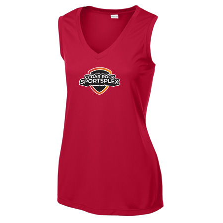 Cedar Rock Sportsplex Ladies Ladies Sleeveless PosiCharge® Competitor™ V-Neck Tee - Image 3