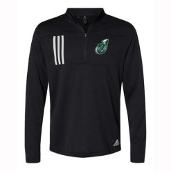 Jenison Adult Adidas 3-Stripes Double Knit Quarter-Zip Pullover