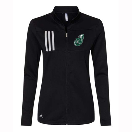 Jenison Ladies Adidas 3-Stripes Double Knit Full Zip Pullover - Image 2