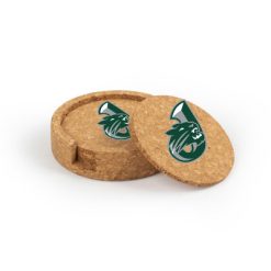 Alternative view of Jenison Circular Cork Coaster Set of 4 with holder